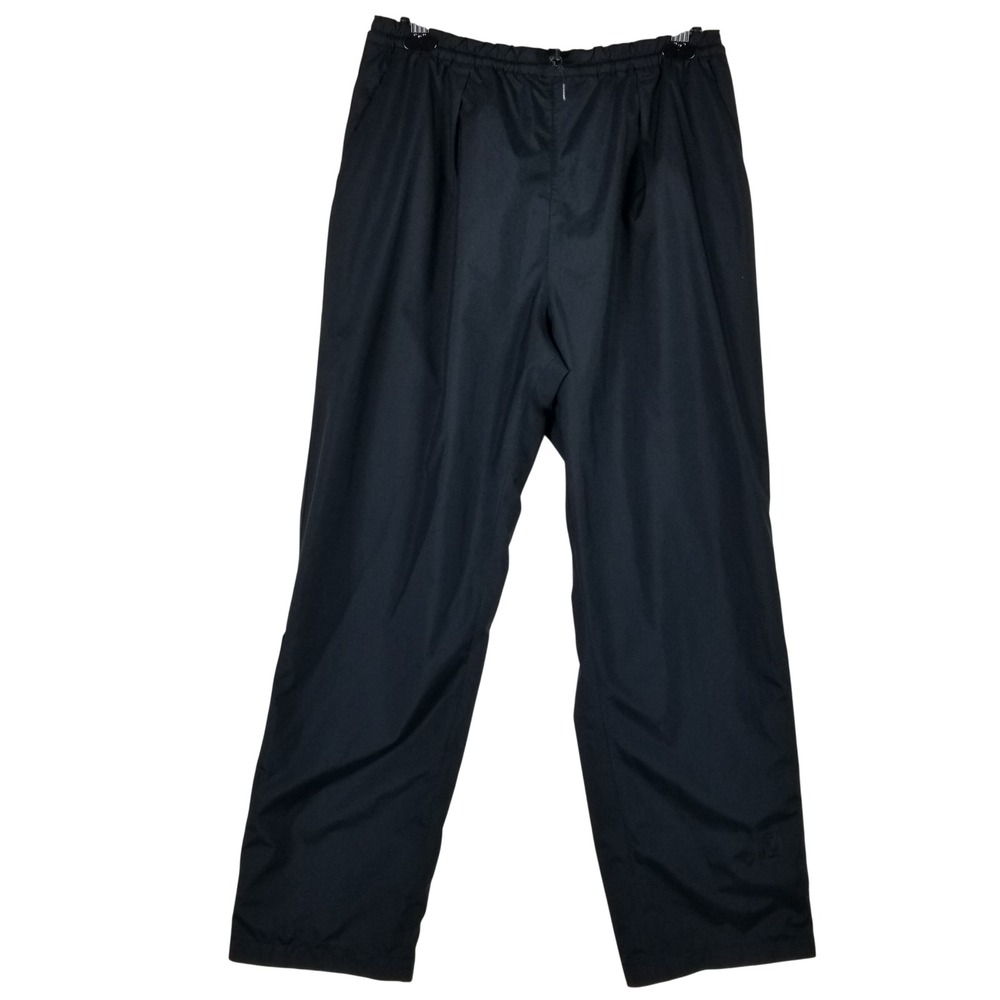 FootJoy DryJoys Rain Pants Men Medium Black Waterproof Golf Trousers Hem Zip